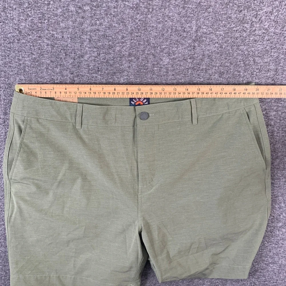 Faherty All Day Shorts Men 38x7 Olive Belt Loop Green Preppy Coastal Beach NEW